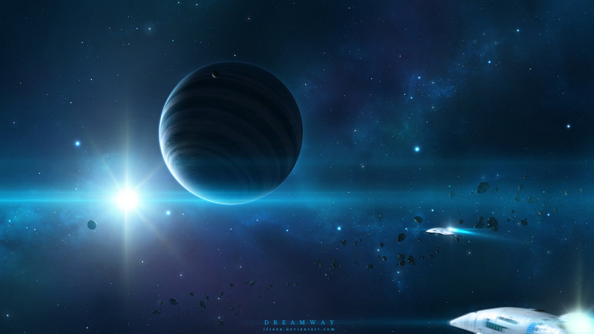 art, Space, Planets, Stars, Spaceships, Space Wallpaper