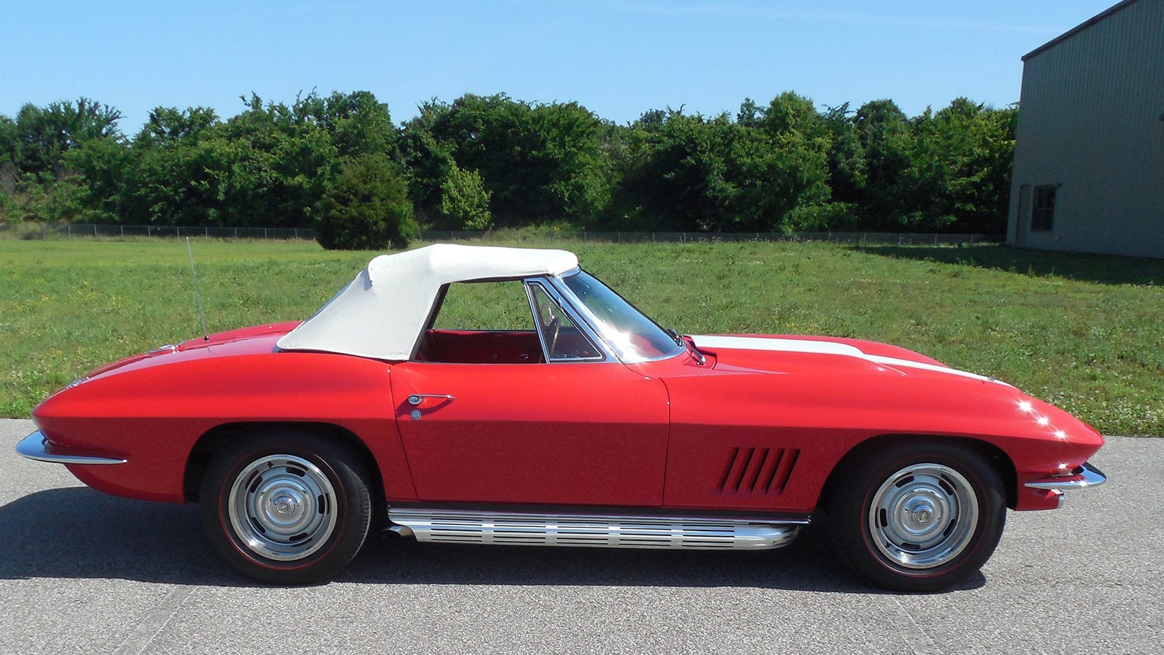 1967, Chevrolet, Corvette, Convertible,  c2 , Cars, Red Wallpaper