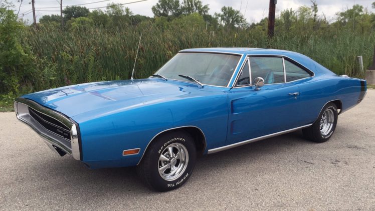1970, Dodge, Charger, 500, Cars, Muscle, Blue HD Wallpaper Desktop Background