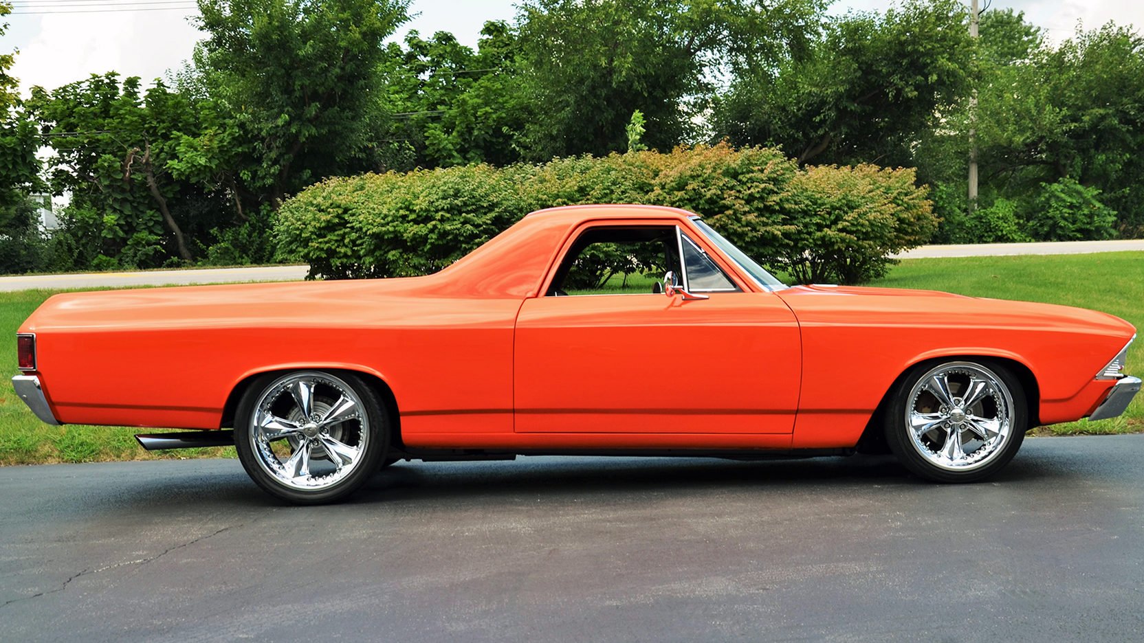 1968, Chevrolet, El, Camino, Ss, Pro, Touring, Pickup, Cars, Orange Wallpaper