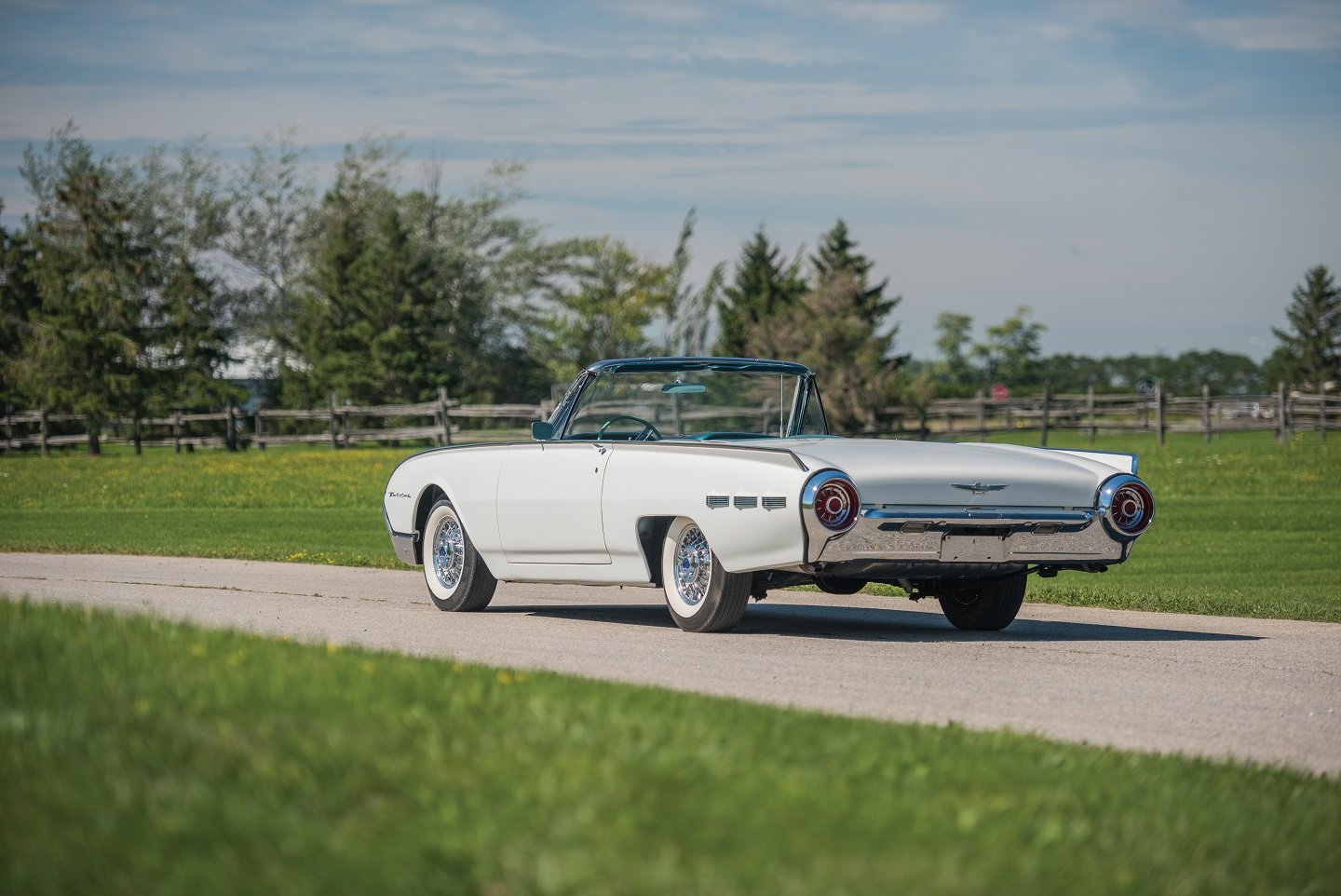 1962, Ford, Thunderbird, Convertible, Cars, White, Classi Wallpaper