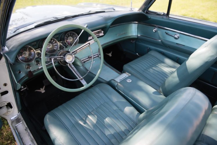 1962, Ford, Thunderbird, Convertible, Cars, White, Classic, Interior HD Wallpaper Desktop Background