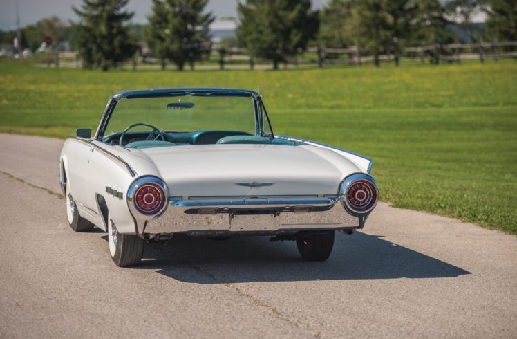 1962, Ford, Thunderbird, Convertible, Cars, White, Classi HD Wallpaper Desktop Background