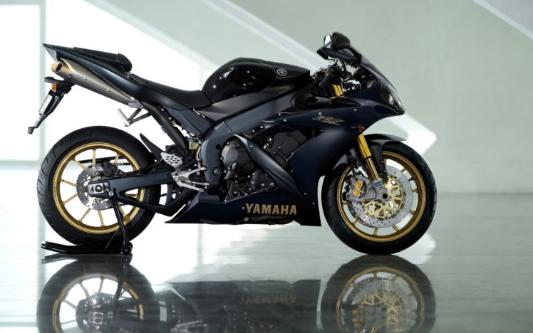 black, Vehicles, Motorbikes, Yamaha, R, Yamaha HD Wallpaper Desktop Background