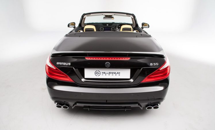 brabus, B50, Mercedes, Uk spec,  r231 , Cars, Modified, Black, Roadster, 2012 HD Wallpaper Desktop Background