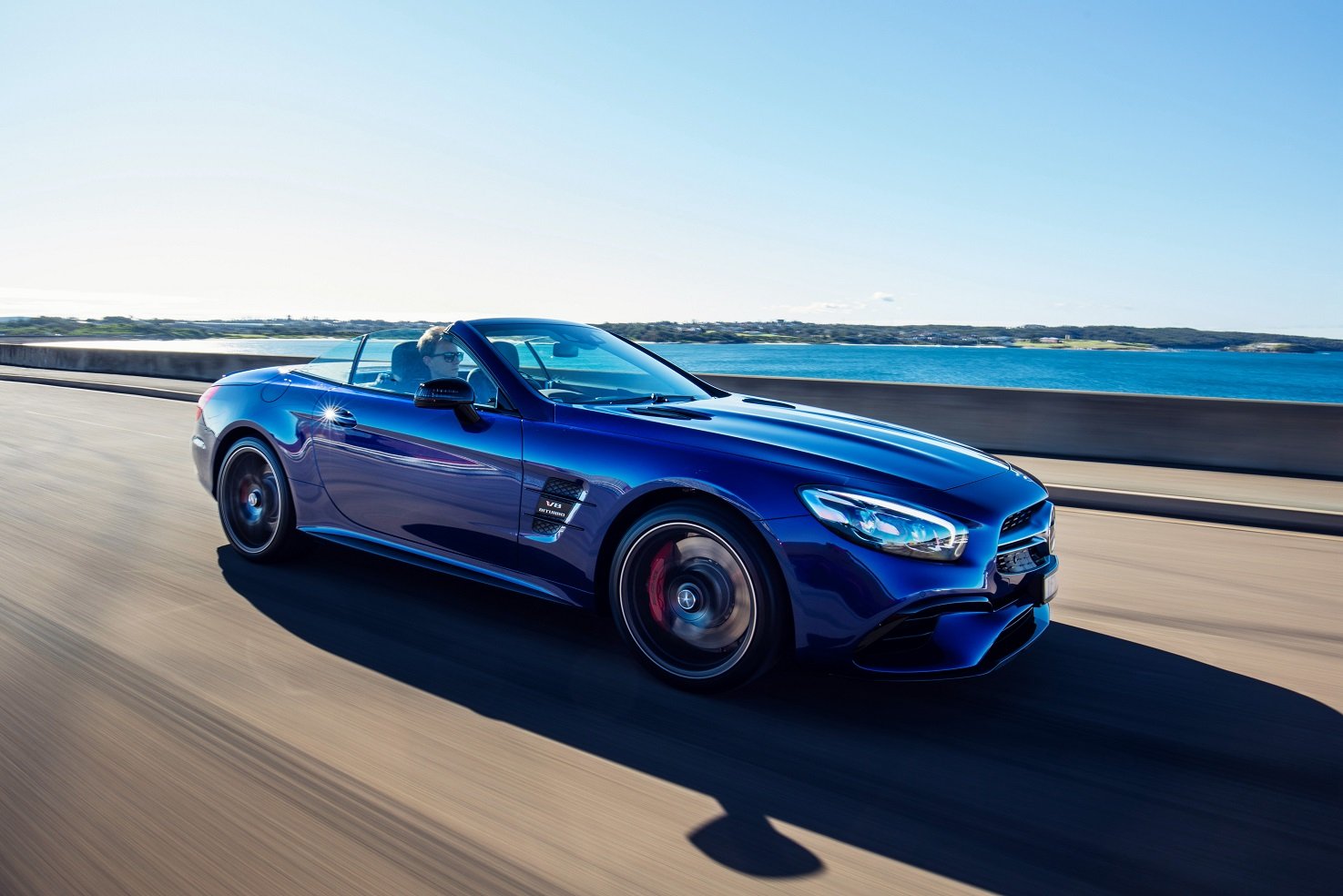 mercedes, Amg, Sl63, Au spec,  r231 , Cars, Blue, Roadster, 2016 Wallpaper
