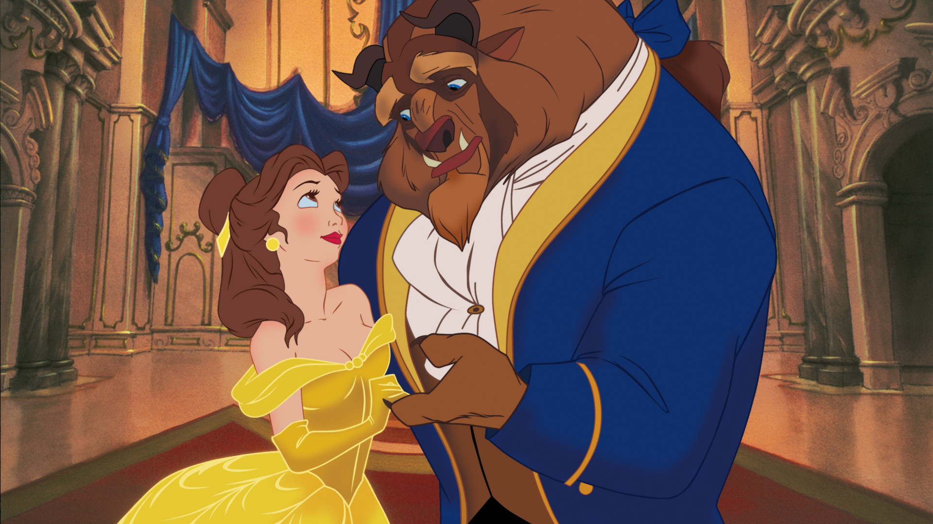 beauty, And, The, Beast, Disney Wallpaper