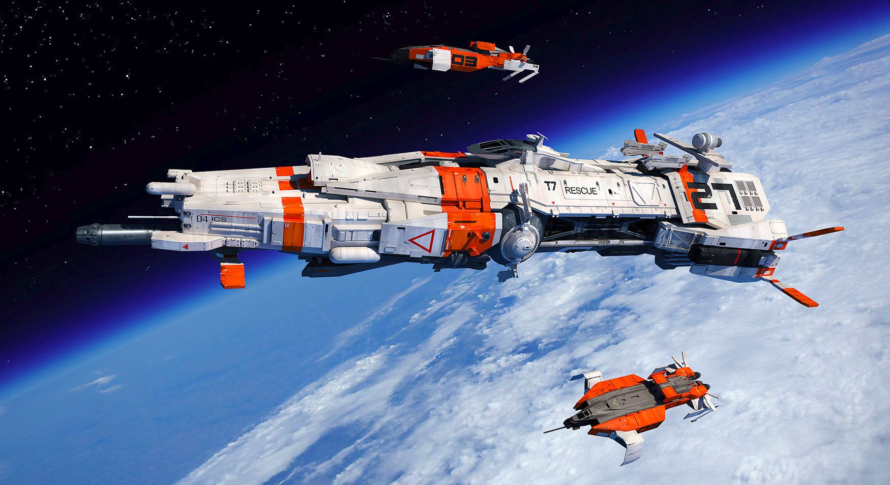 spaceships, Space, Aircrafts Wallpaper