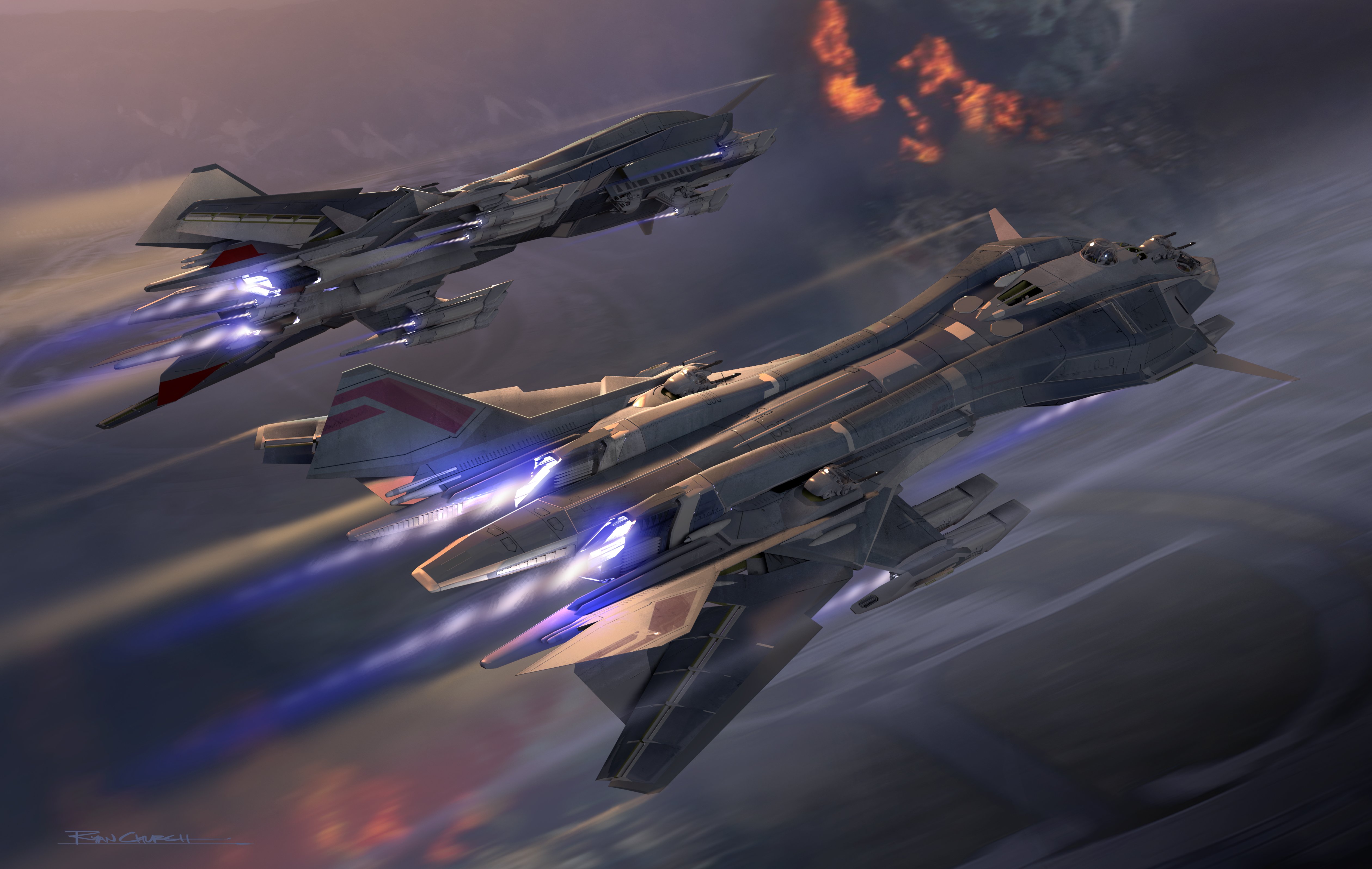 spaceships, Space, Aircrafts Wallpaper