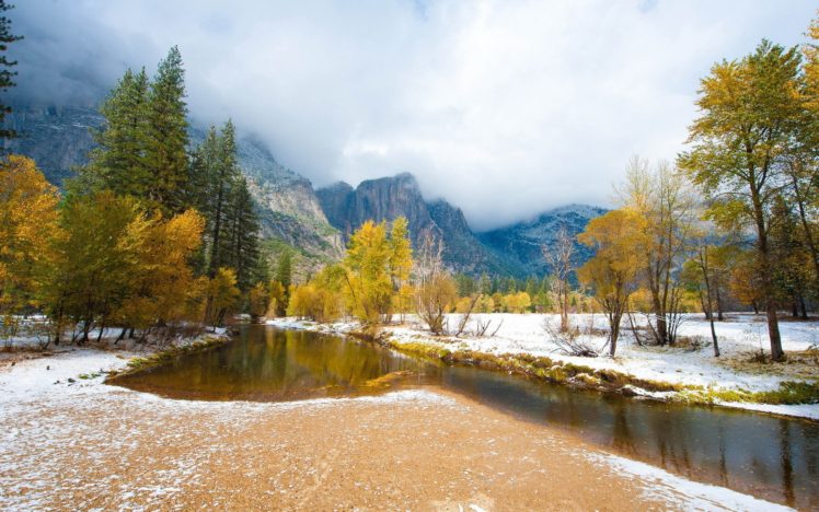 autumn, River, Mountain, Nature, Landscape HD Wallpaper Desktop Background