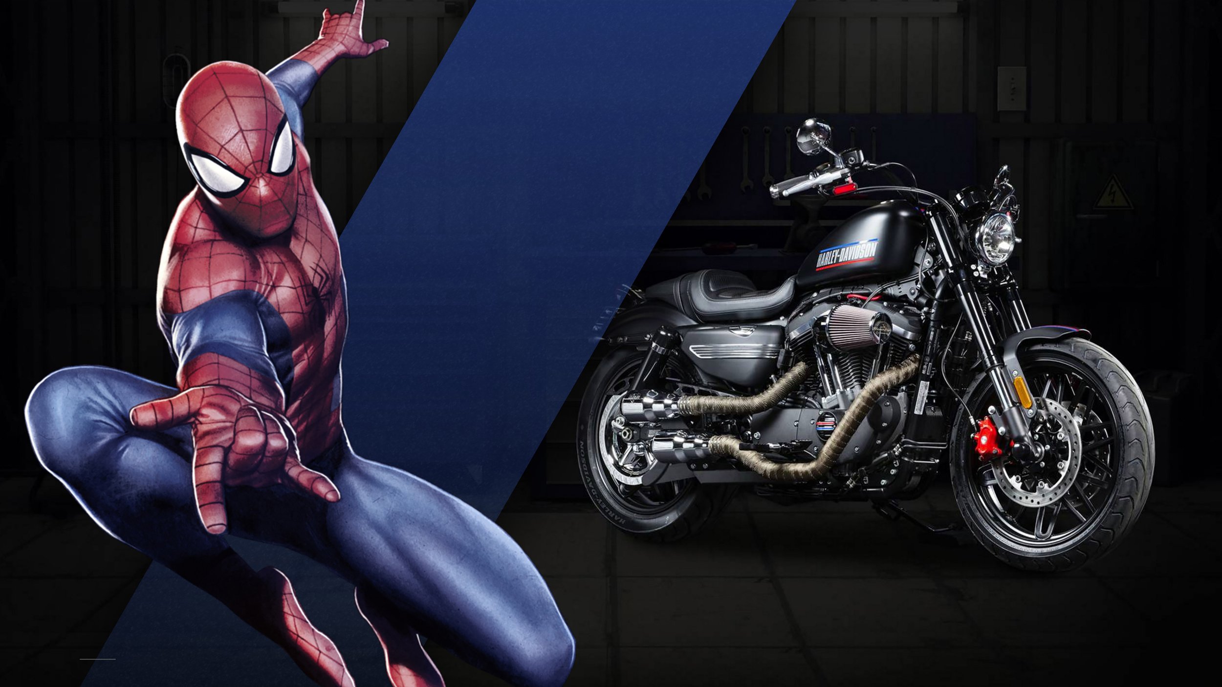 harley davidson, Turned, Marvel, Superheroes, Motorcycles, Concept, 2016 Wallpaper