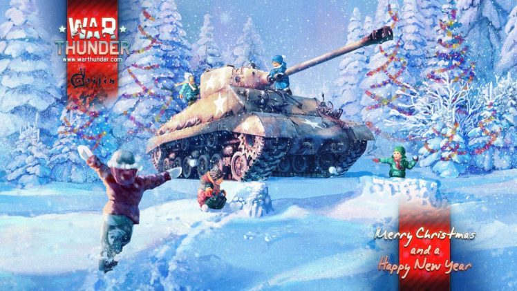 war, Thunder, Game, Video, Military, War, Battle, Wwll, Air, Force, Fighter, Jet, Warplane, Plane, Aircraft, Action, Fighting, Combat, Flight, Simulator, Mmo, Online, Shooter, Weapon, Tank, Strategy, Christmas HD Wallpaper Desktop Background