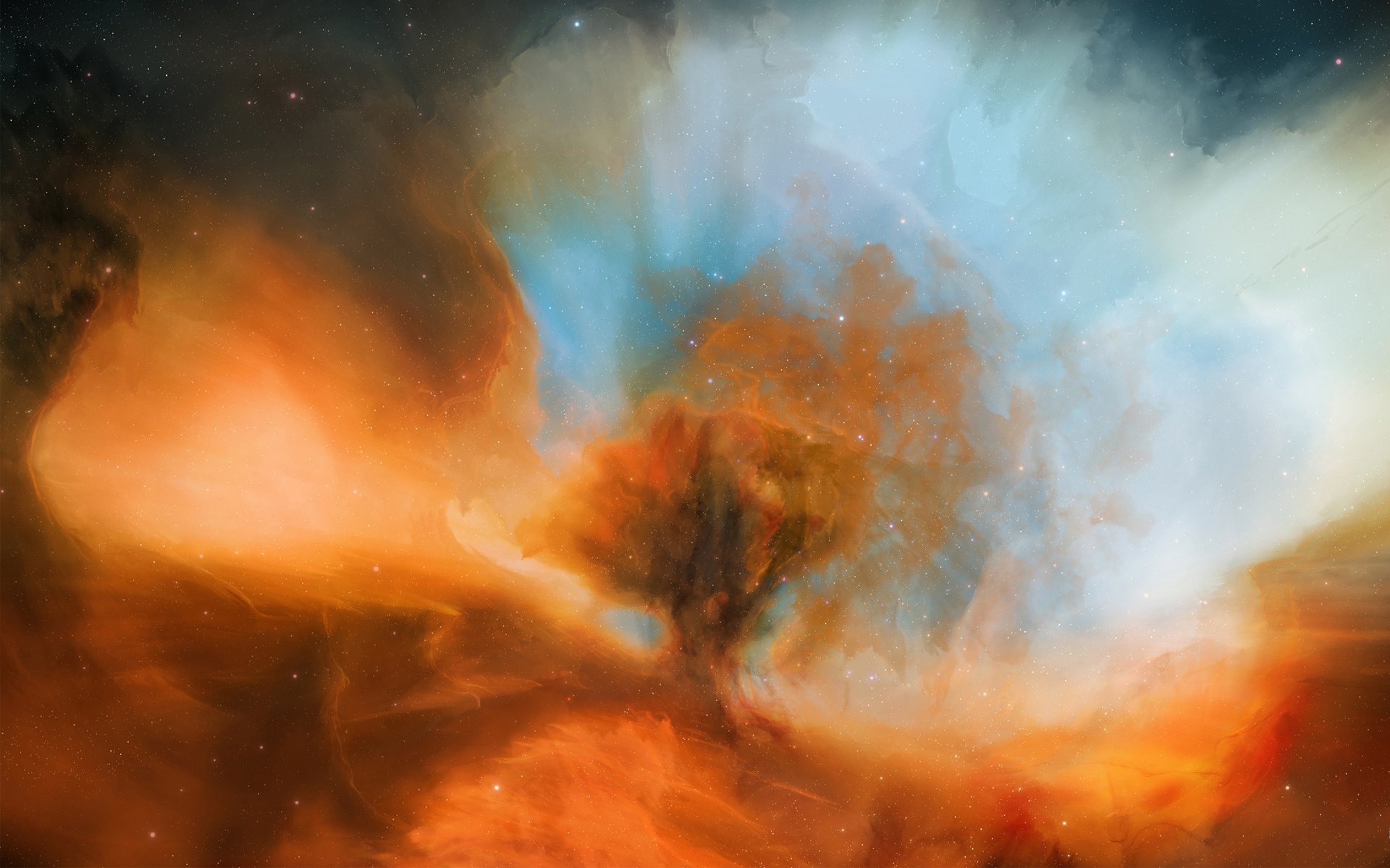 art, Space, Nebula, Cloud, Stars Wallpaper