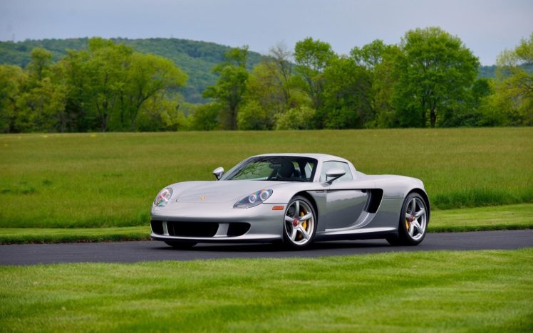 2004, Porsche, Carrera, Gt, Silver, Cars, Coupe HD Wallpaper Desktop Background