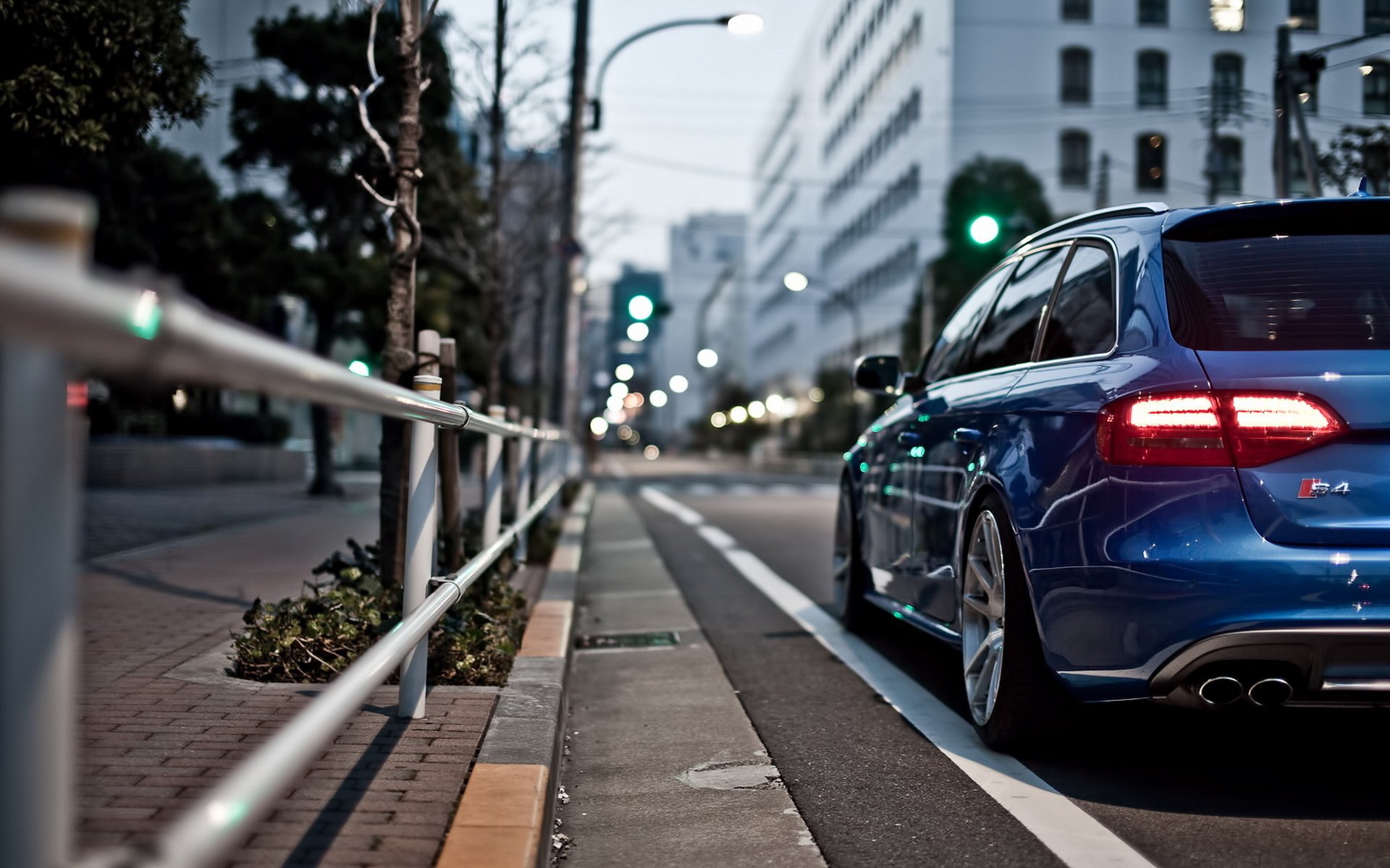 bokeh, Blue, Of, Audi, Blur, S4, Street, Touring, City Wallpaper