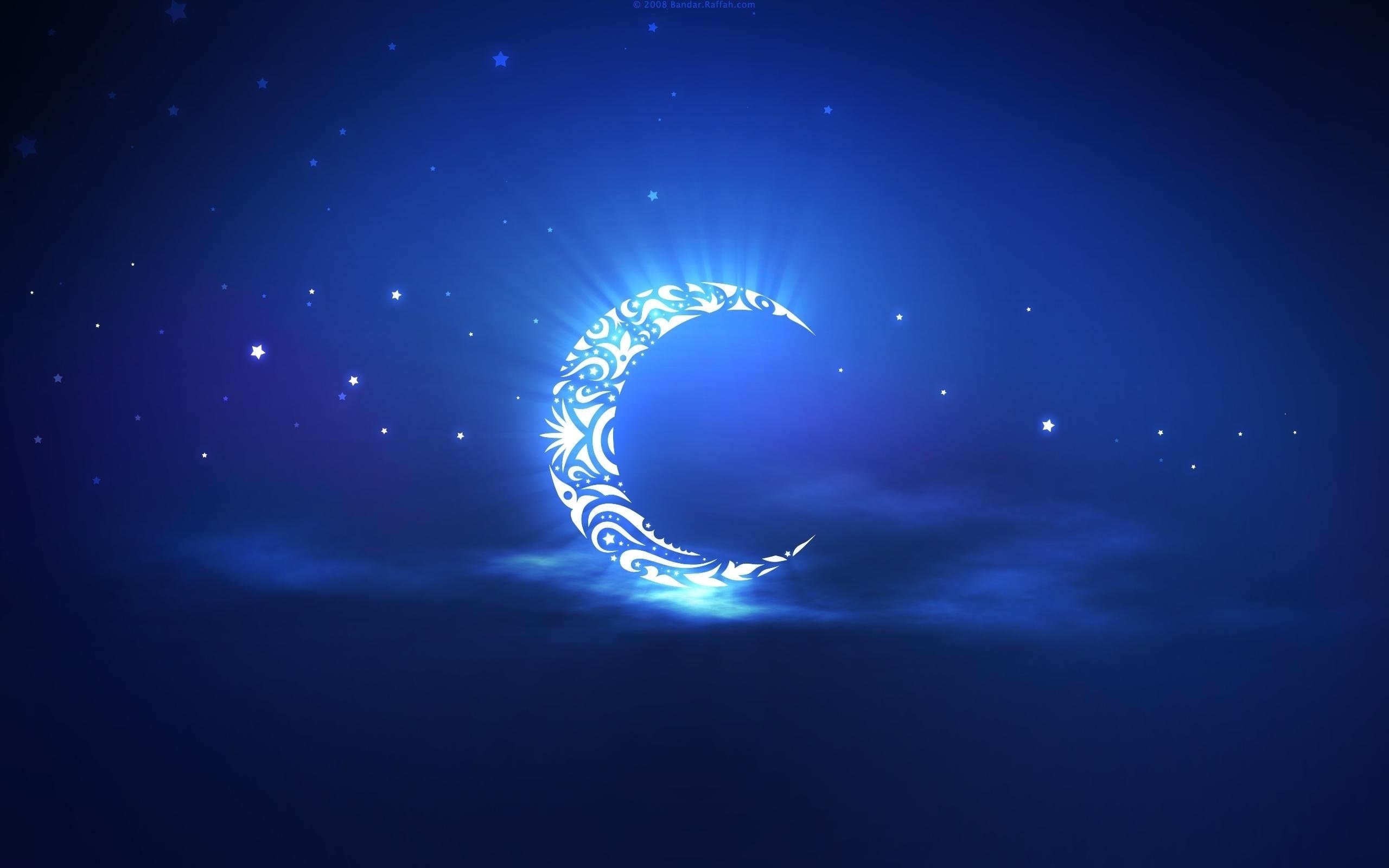 cloud, Month, Moon, Stars, Art, Sealanya, Pattern, Star Wallpapers HD /  Desktop and Mobile Backgrounds
