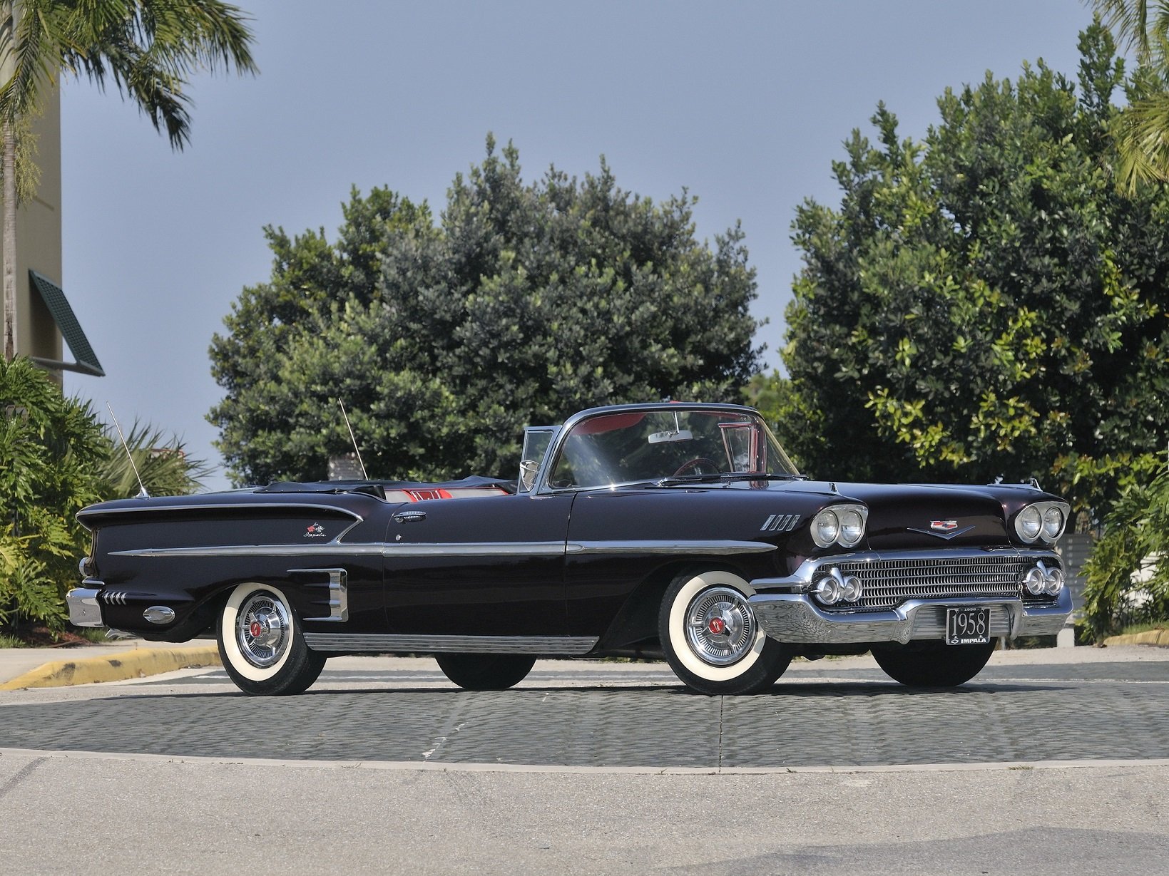 1958, Chevrolet, Bel, Air, Impala, 348, Super, Turbo, Thrust, Tri power, Convertible, Cars, Classic Wallpaper