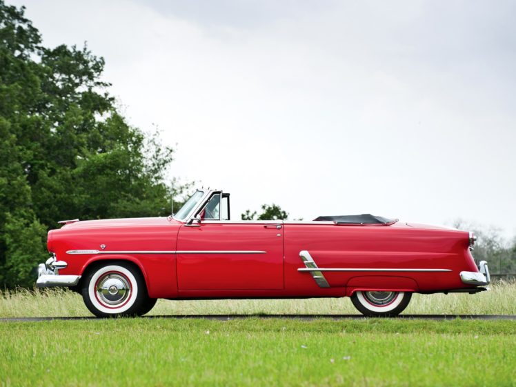 1953, Ford, Crestline, Sunliner, Convertible, Cars, Classic HD Wallpaper Desktop Background