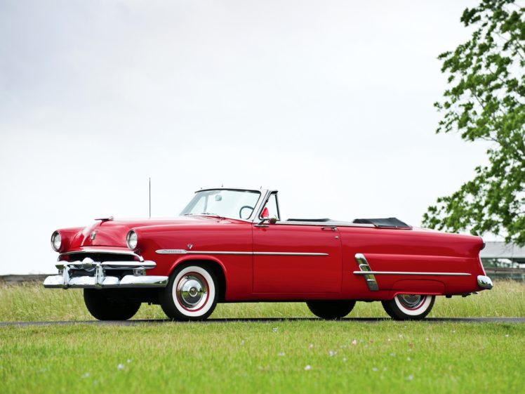 1953, Ford, Crestline, Sunliner, Convertible, Cars, Classic HD Wallpaper Desktop Background