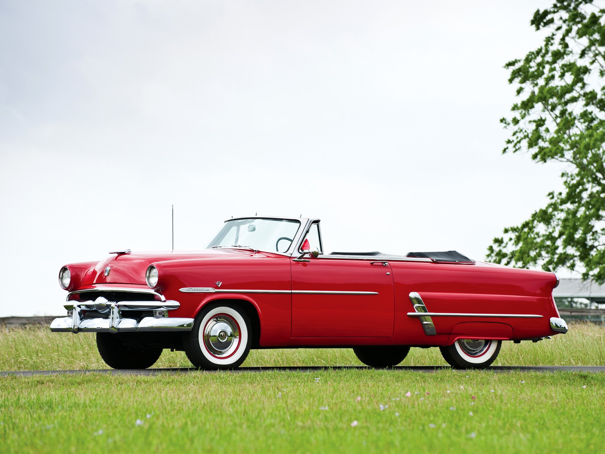 1953, Ford, Crestline, Sunliner, Convertible, Cars, Classic Wallpaper