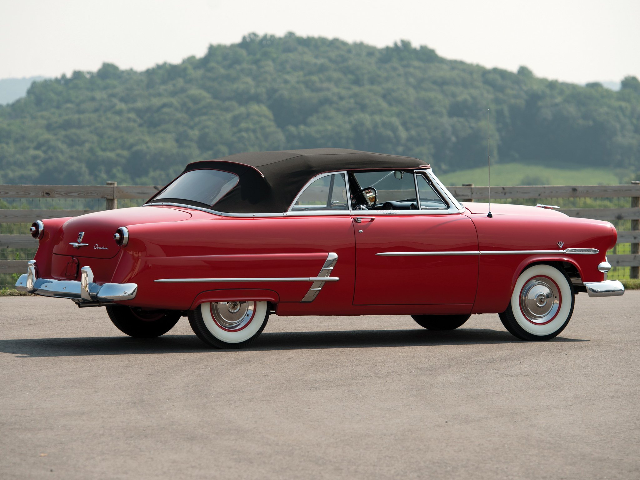 1953, Ford, Crestline, Sunliner, Convertible, Cars, Classic Wallpaper