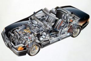 mercedes, Benz, 500, Sl, 1988, Cars, Cutaway
