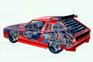 lancia, Ecv, Prototipo, 1987, Cars, Cutaway