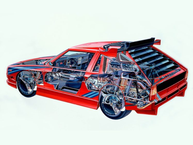 lancia, Ecv, Prototipo, 1987, Cars, Cutaway HD Wallpaper Desktop Background