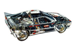 lancia, Rally, 037, Group, B, 1983, Cars, Cutaway