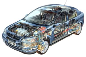 opel, Astra, 5 door, 1998, Cars, Cutaway