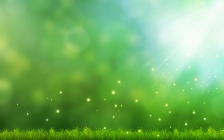 grass, Sparks, Light, Art, Green, Background HD Wallpaper Desktop Background