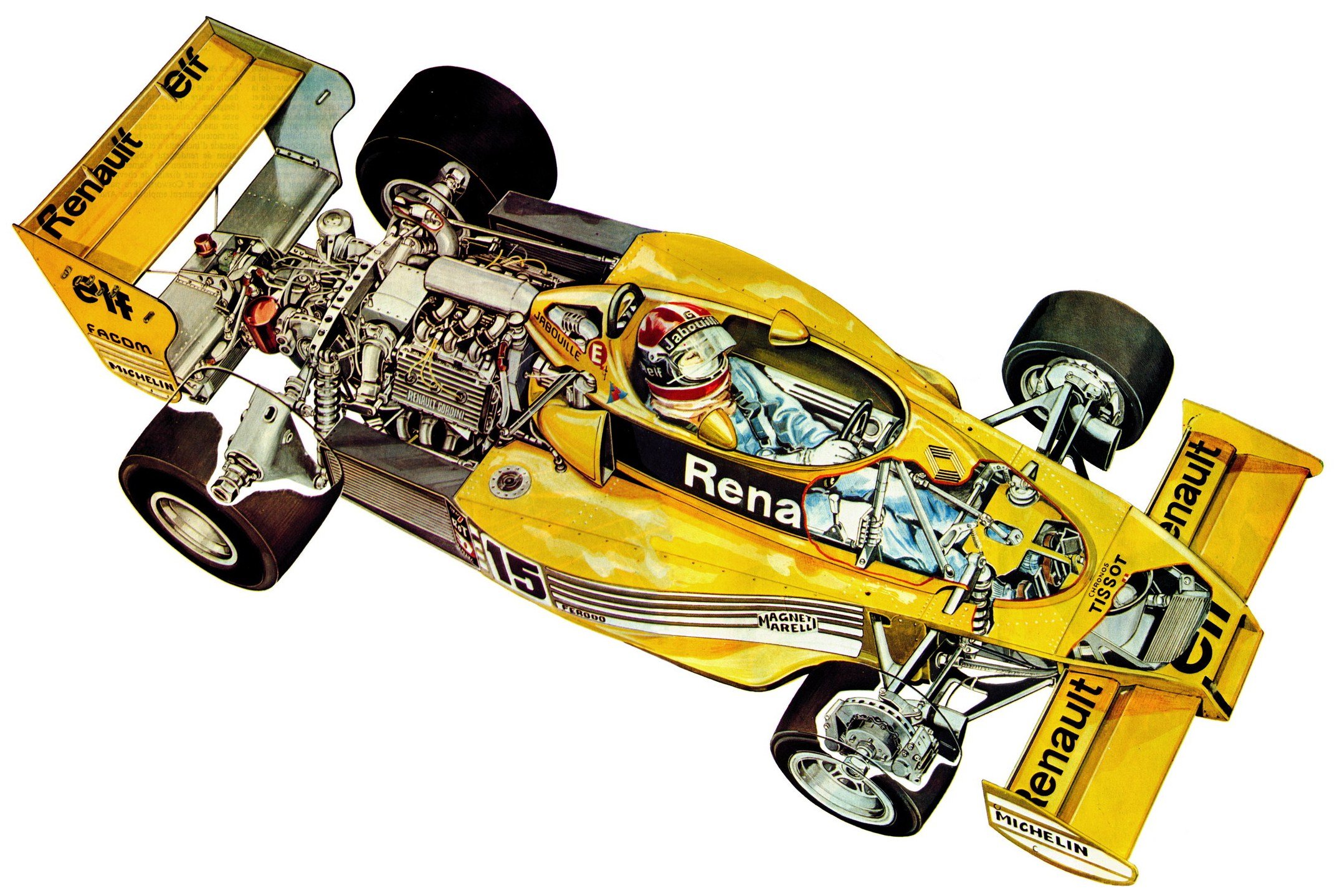 renault, Rs01, Race, Cars, Cutaway, 1977 Wallpaper