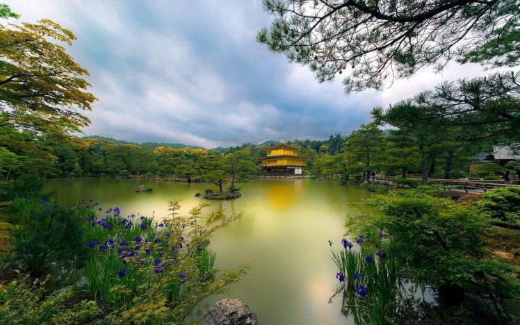 japan, Golden, Pavilion, Japan, Temple, Golden, Pavilion, Kyoto, Kyoto HD Wallpaper Desktop Background
