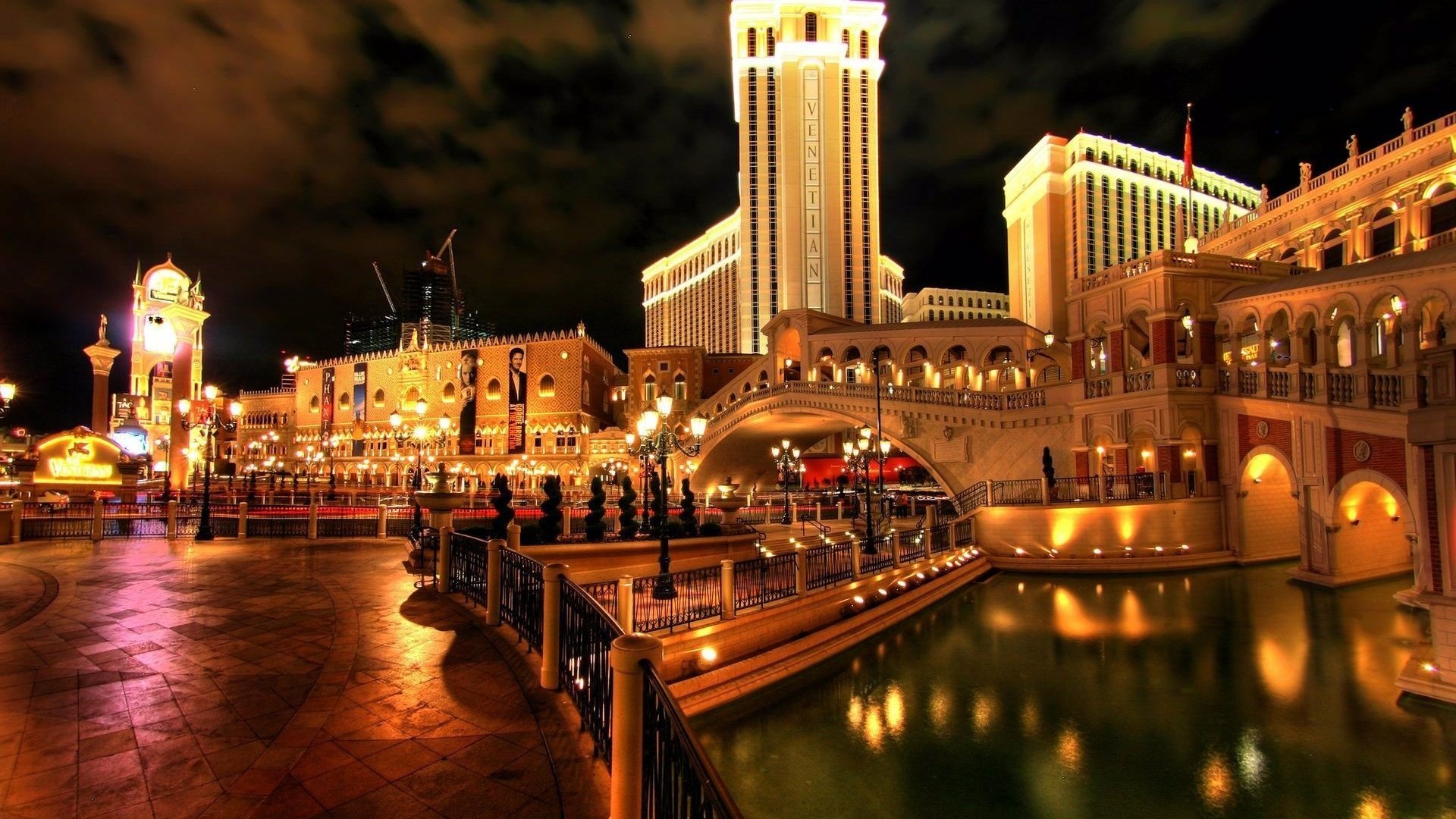las, Vegas, Bridge, Beautiful, City, Bright, Hotel, Venice Wallpaper