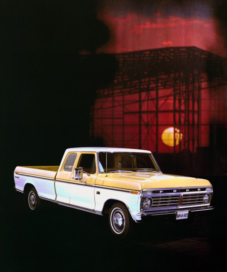 1974, Ford, F 100, Super, Cab, Styleside, Pickup, Ranger, Xlt, Truck HD Wallpaper Desktop Background