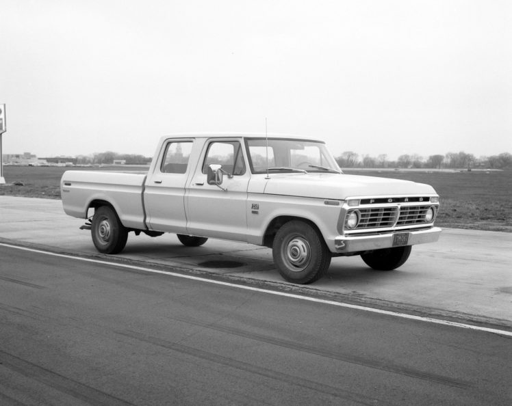 1973, Ford, F 250, Crew, Cab, Styleside, Pickup, Custom, Truck HD Wallpaper Desktop Background