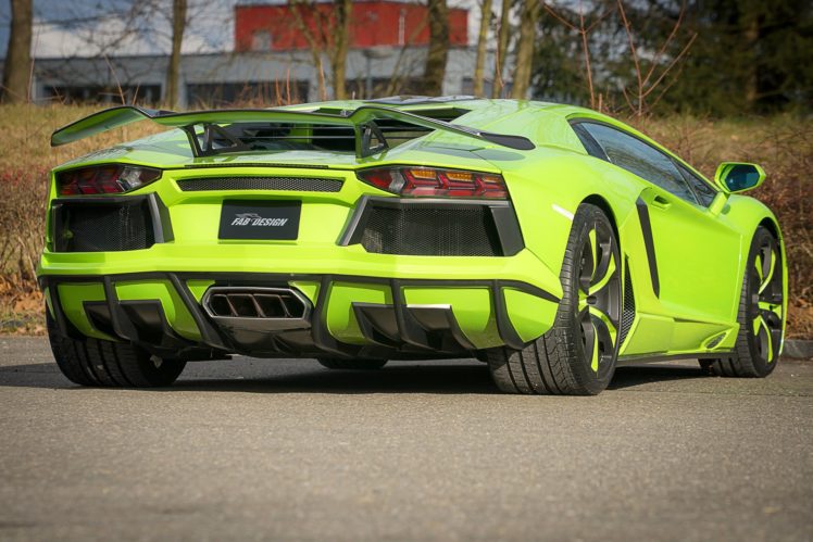 fab, Design, Lamborghini, Aventador, Lp700 4, Cars, Green, Modified, Spidron, 2014 HD Wallpaper Desktop Background