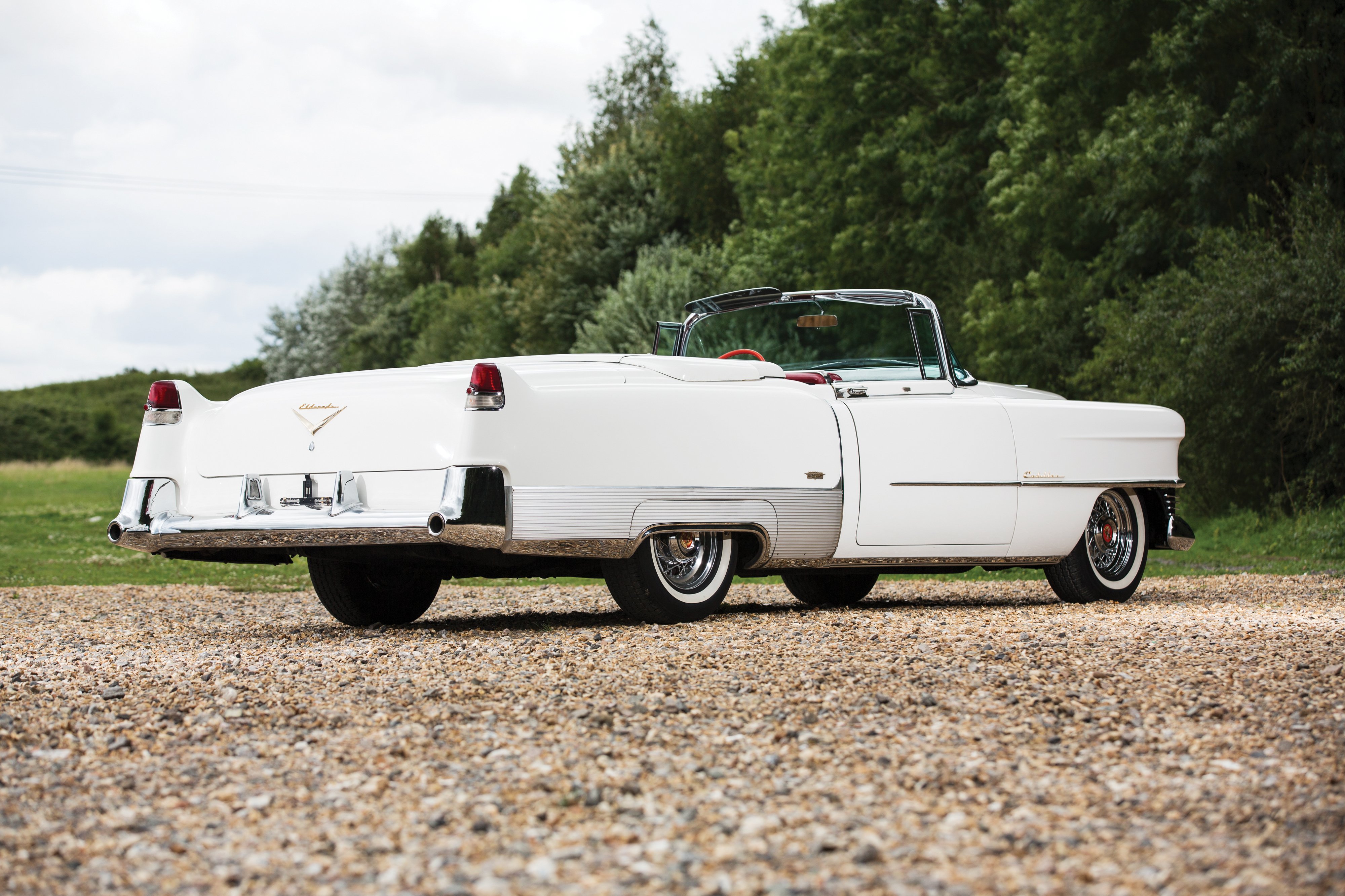 1954, Cadillac, Eldorado, Convertible, Alpine, White Wallpaper