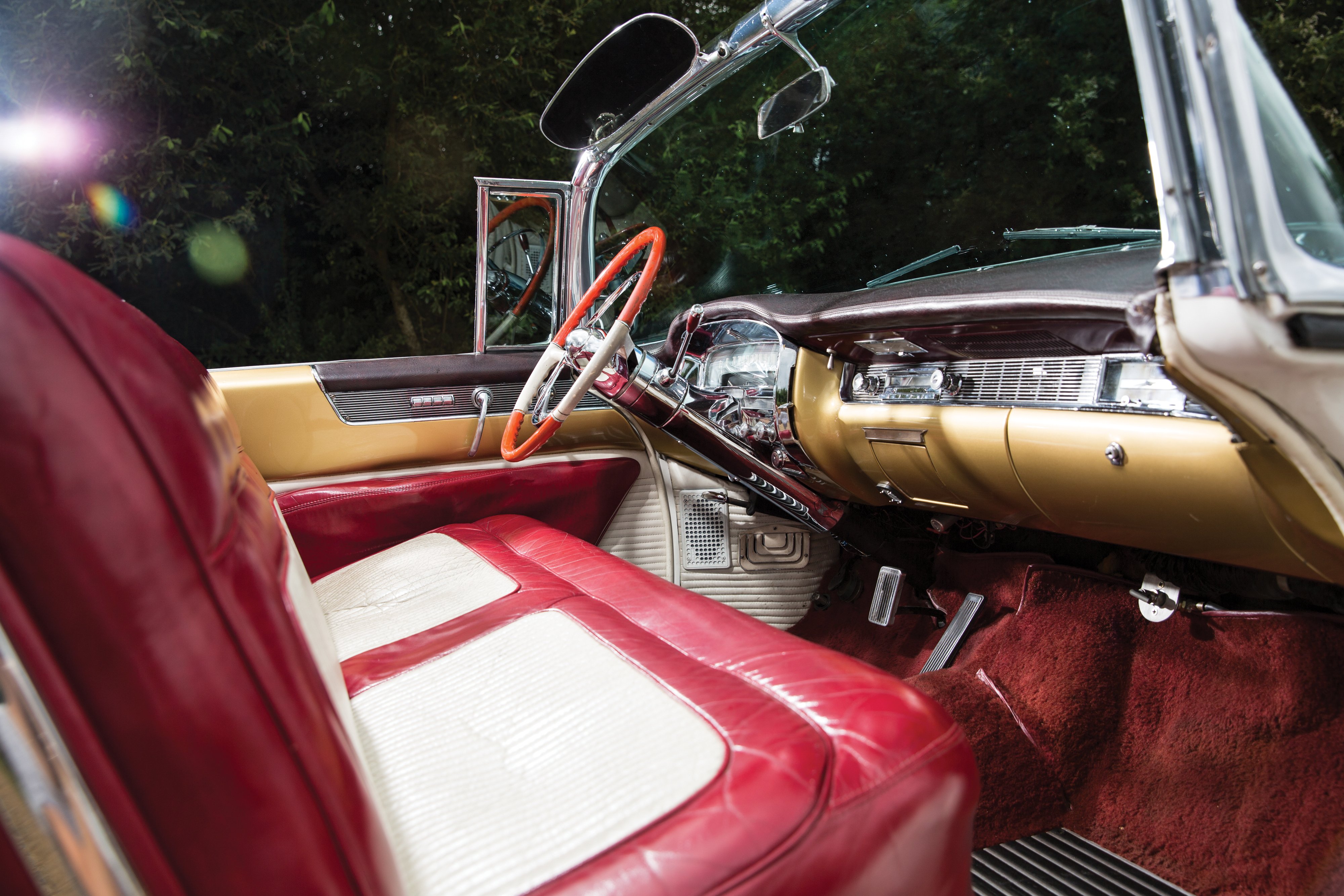 1954, Cadillac, Eldorado, Convertible, Alpine, White Wallpaper