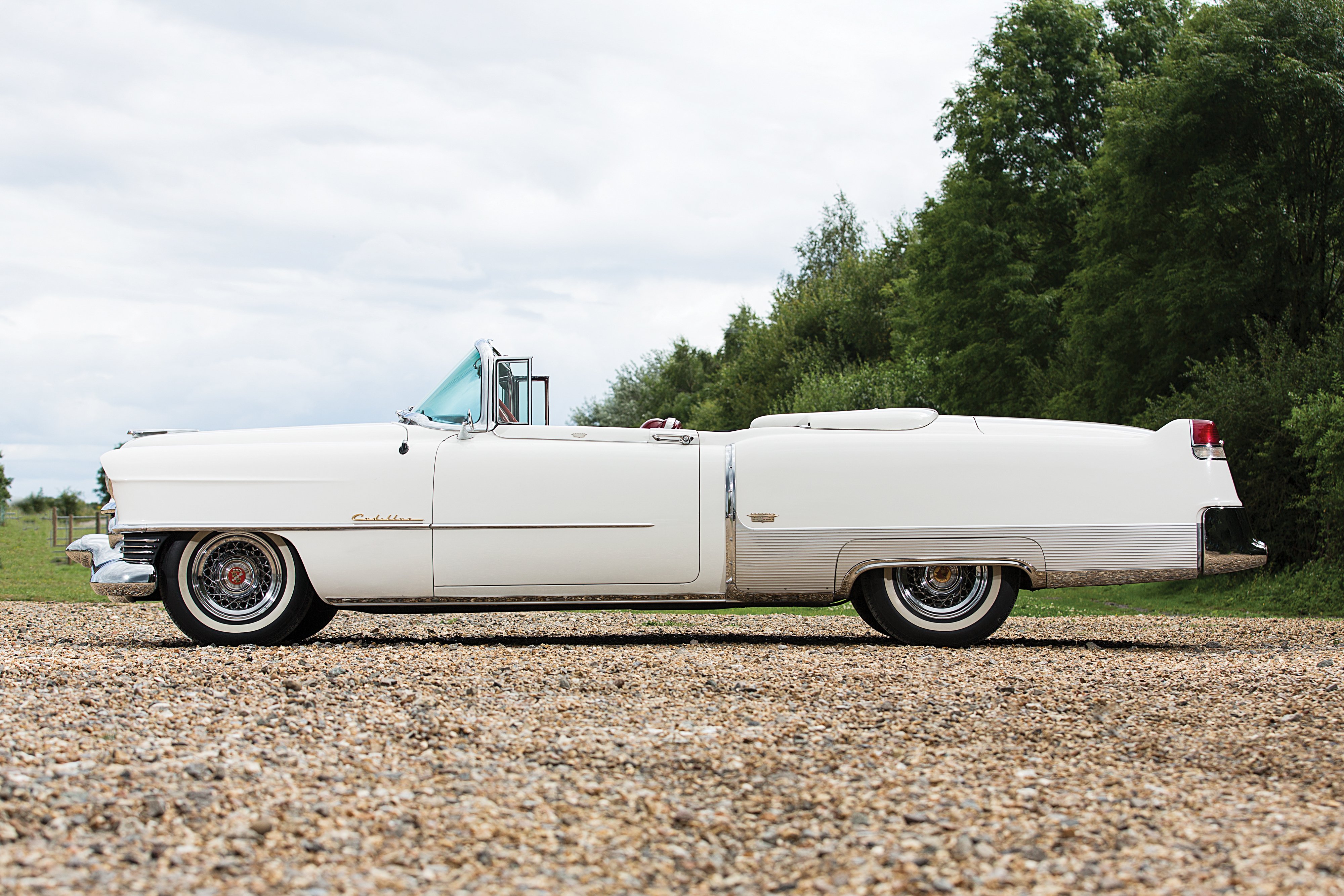 1954, Cadillac, Eldorado, Convertible, Alpine, White Wallpaper
