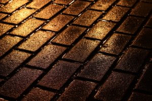 pavers, Stone, Rain, Light, Tile, Drops, Road