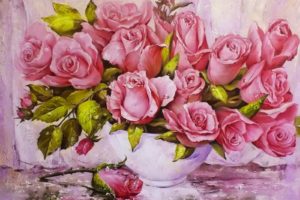 rose, Painting, Art, Beauty, Flower