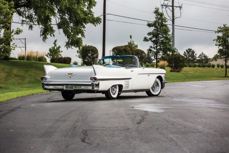 1958, Cadillac, Sixty two, Convertible, White, Cars, Classic HD Wallpaper Desktop Background