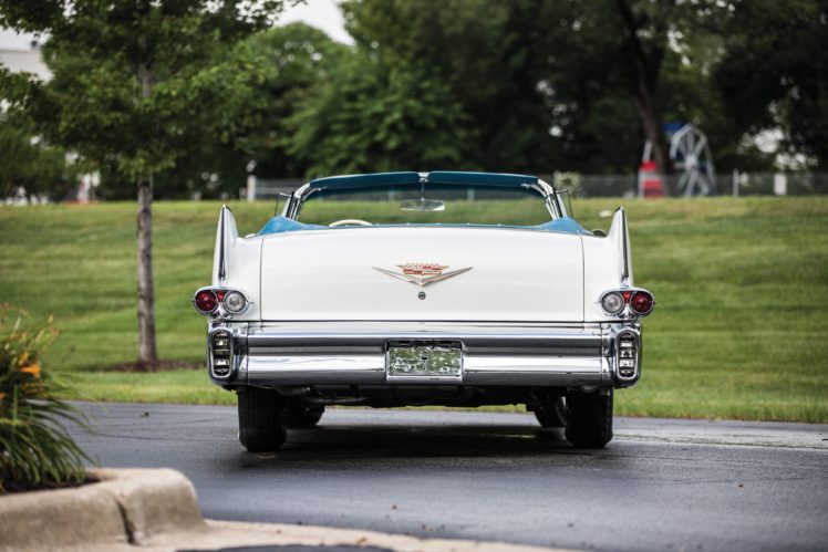 1958, Cadillac, Sixty two, Convertible, White, Cars, Classic HD Wallpaper Desktop Background
