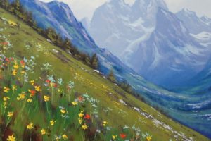 spring, In, The, Rockies, Art, Mountain