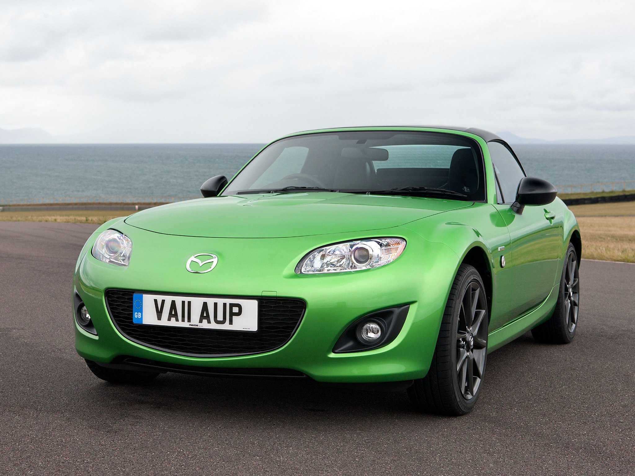 mazda, Mx 5, Roadster coupe, Sport, Black, 2011 Wallpaper