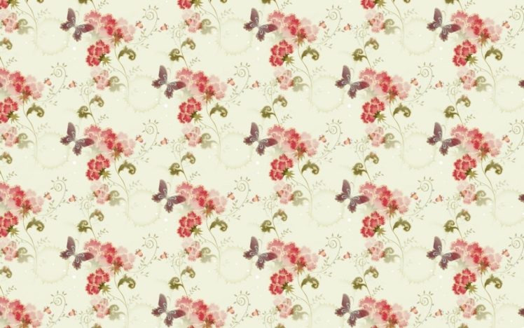 , Texture, Flower, Butterfly HD Wallpaper Desktop Background