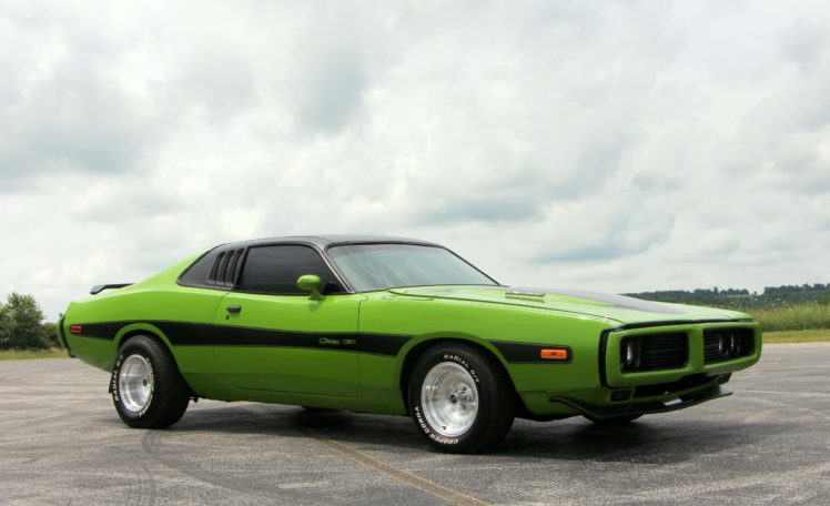 1974, Dodge, Charger, Muscles, Cars, Green HD Wallpaper Desktop Background