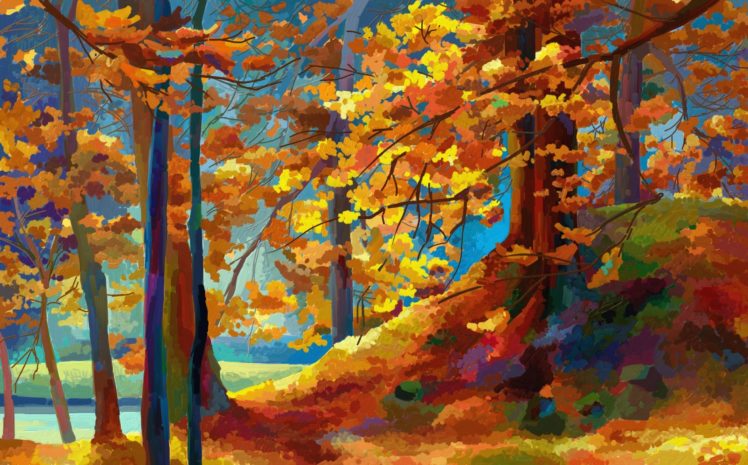 , Autumn, Painting, Textur HD Wallpaper Desktop Background