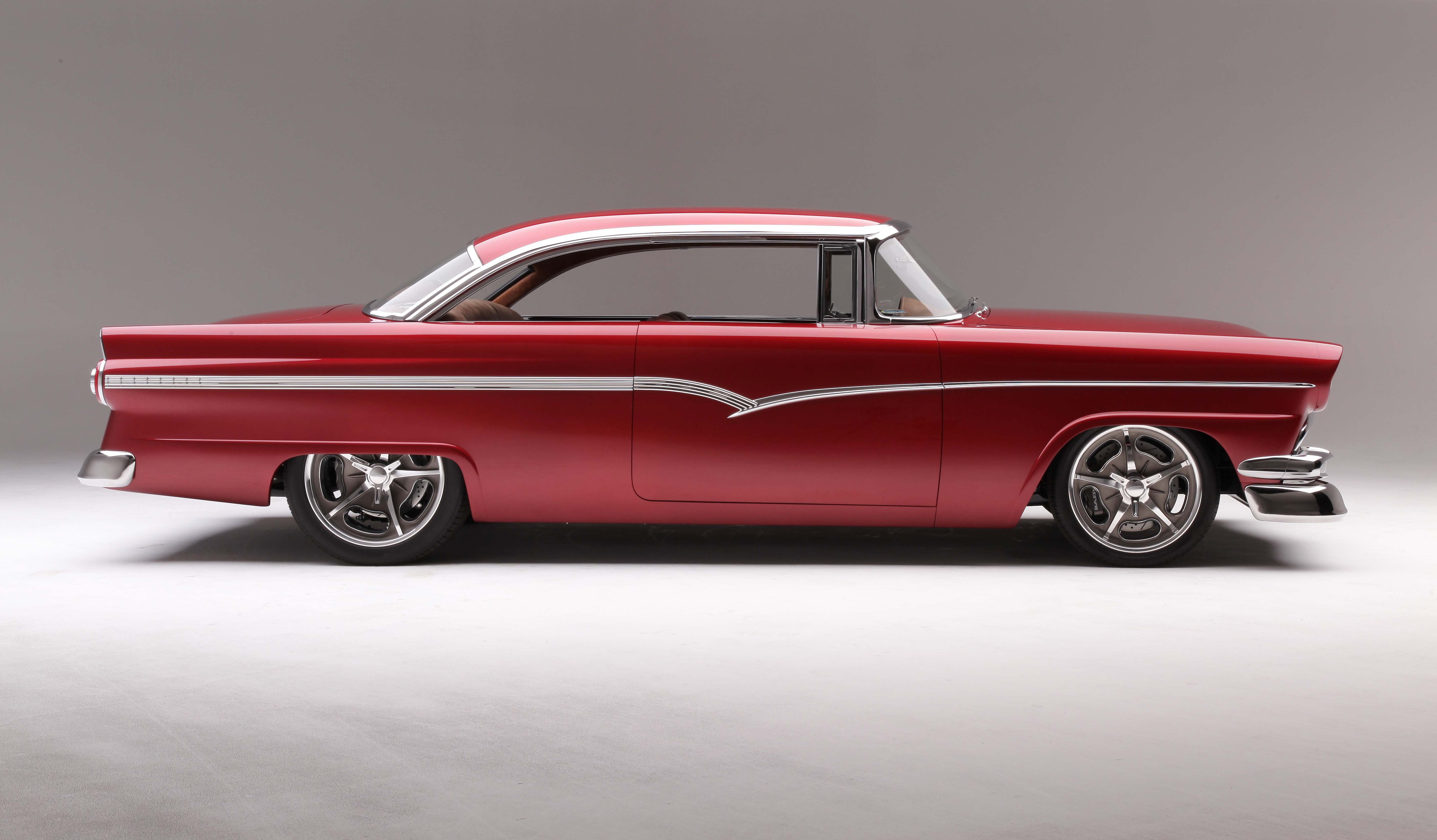 1956, Ford, Victoria, Cars, Classic, Red, Modified Wallpaper